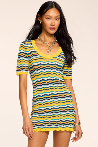 Caitlin Printed Knit Mini Dress