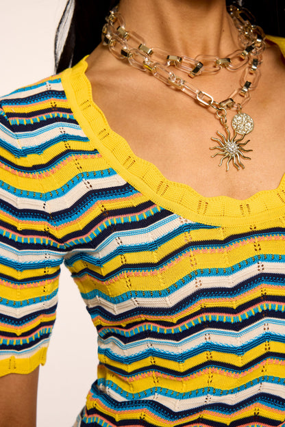 Caitlin Printed Knit Mini Dress