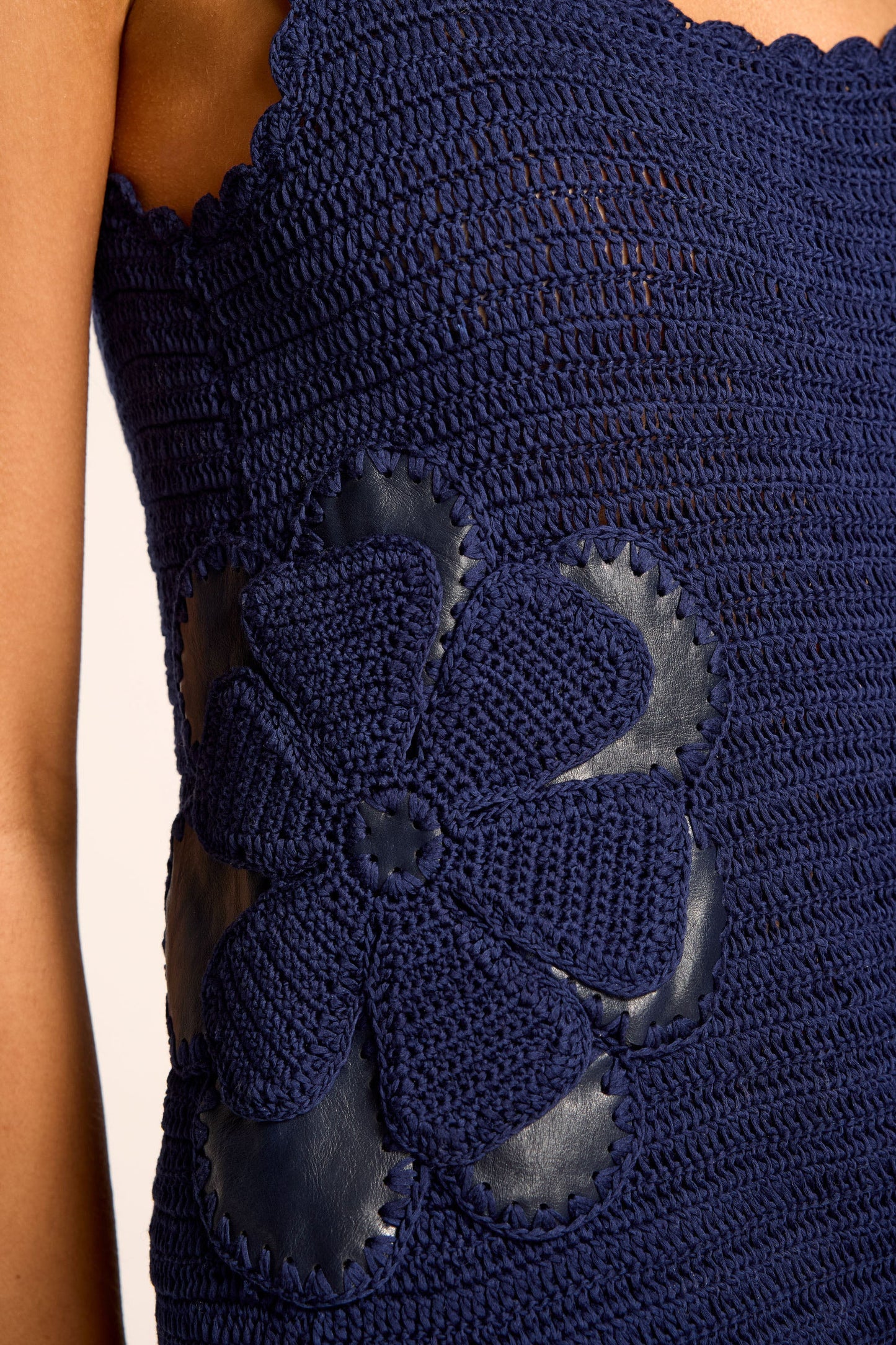 Cara Crochet Knit Mini Dress