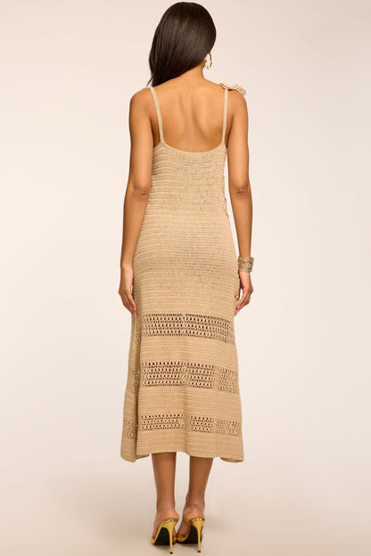 Camille Crochet Knit Midi Dress