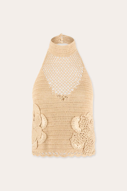 Celeste Crochet Cropped Tank Top