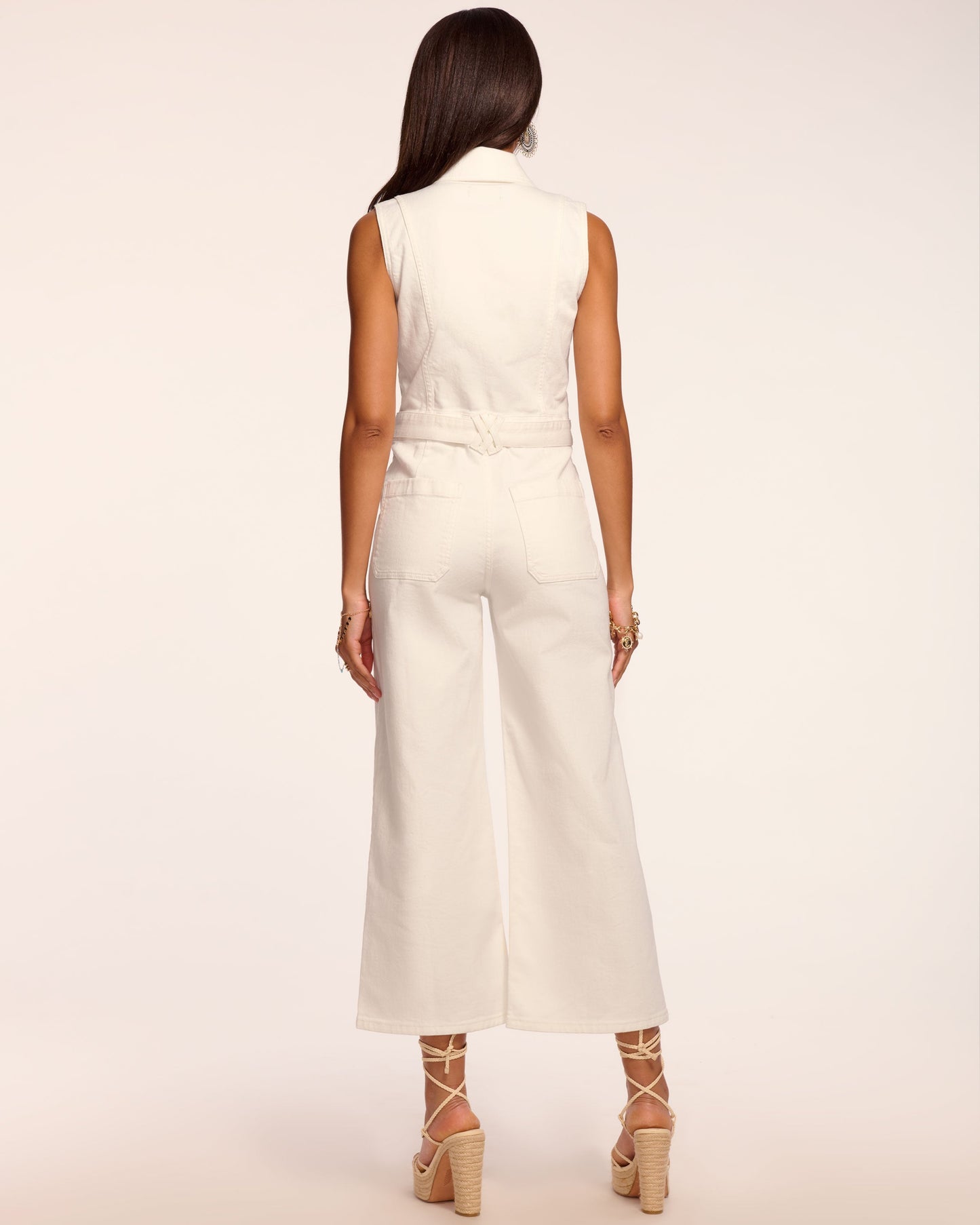 Bell Sleeveless Denim Jumpsuit