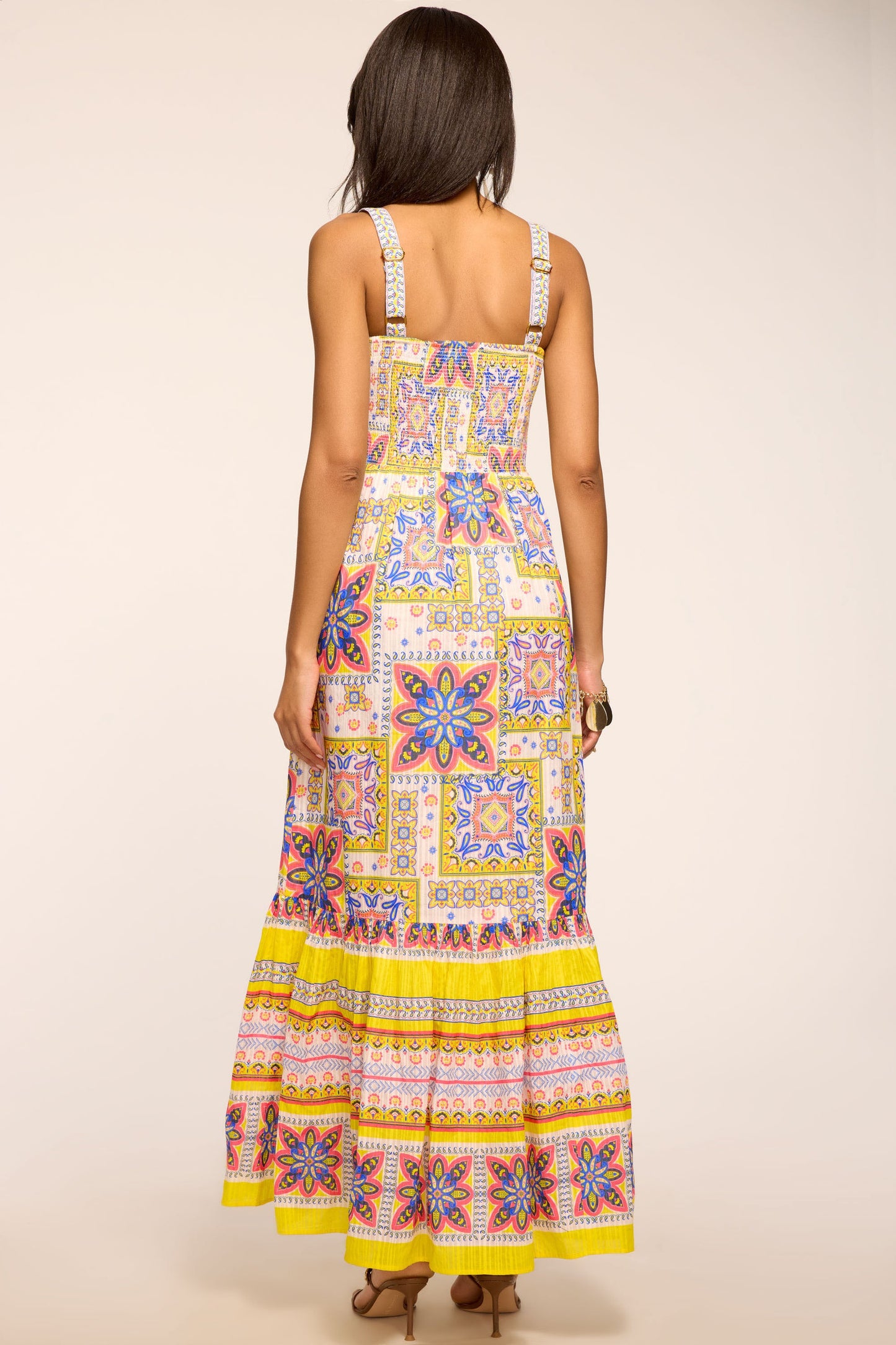 Alora Printed Cotton Maxi Dress