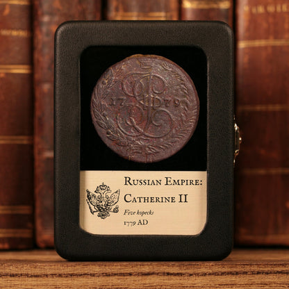 Russian Empire, Empress Catherine II, 5 Kopecks - 1779 CE - Russian Empire