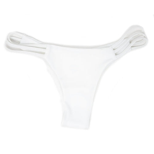 Seaweeds White Strappy Cheeky Minimal Coverage Bottom - Destination PSP