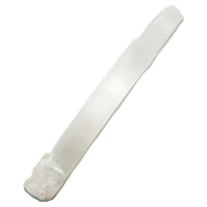 raw white selenite stick