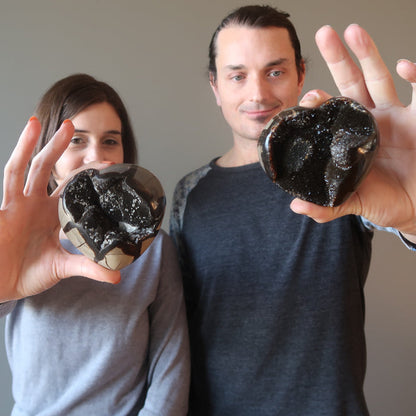 Septarian Heart Passion of the Dragon Stone Geode Cluster