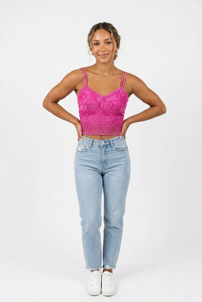 Serna01 Dahlia Lace Scallop Cami