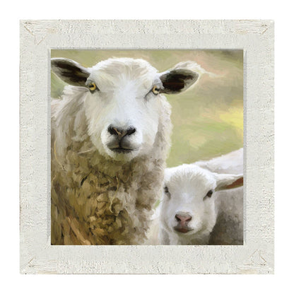Sheep and Lamb - Framed Art