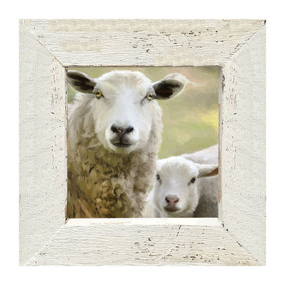 Sheep and Lamb - Framed Art