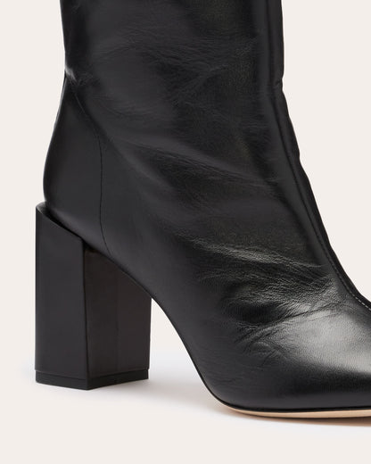 Bo Leather Heeled Boots