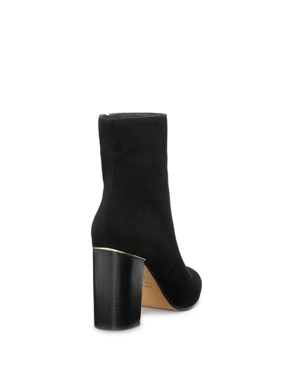 Caro Heeled Ankle Boots | BLACK SUEDE