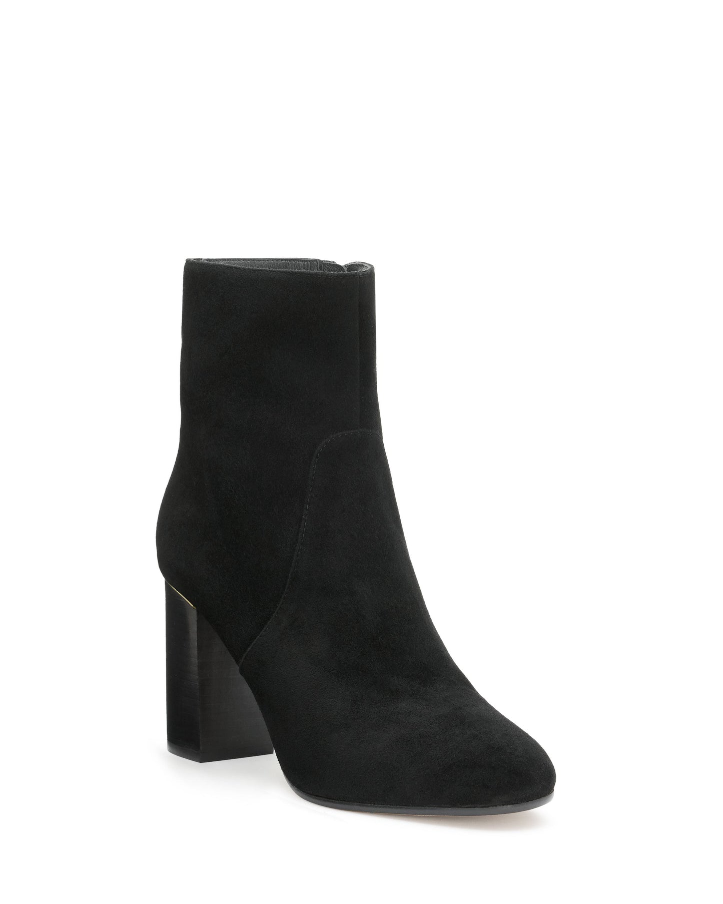 Caro Heeled Ankle Boots | BLACK SUEDE