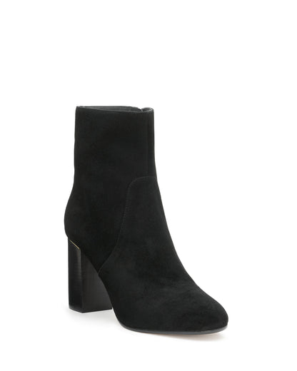 Caro Heeled Ankle Boots | BLACK SUEDE