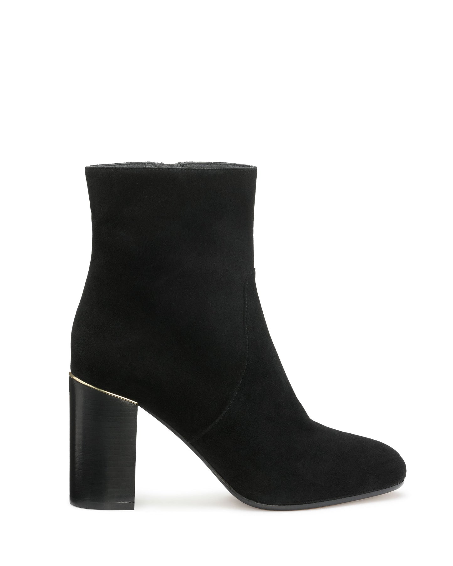 Caro Heeled Ankle Boots | BLACK SUEDE