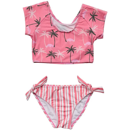 Snapper Rock Palm Paradise Crop SS Rash Top Set - Destination PSP
