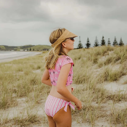 Snapper Rock Palm Paradise Crop SS Rash Top Set - Destination PSP