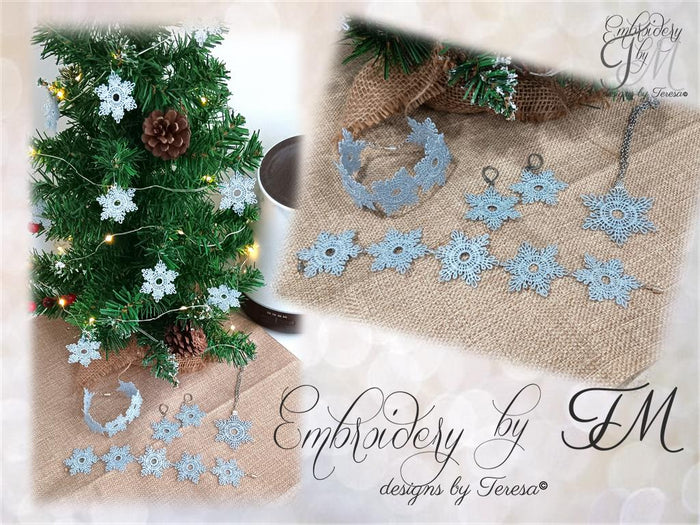 Snowflake jewellery set FSL