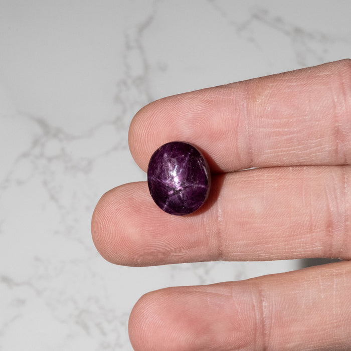Star Ruby 22.90 ct 15x13mm - InnerVision Crystals