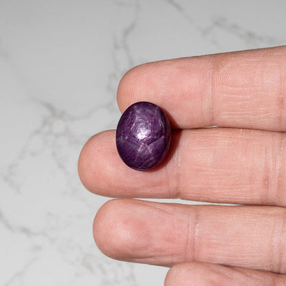Star Ruby 27.35 ct 18x14mm - InnerVision Crystals