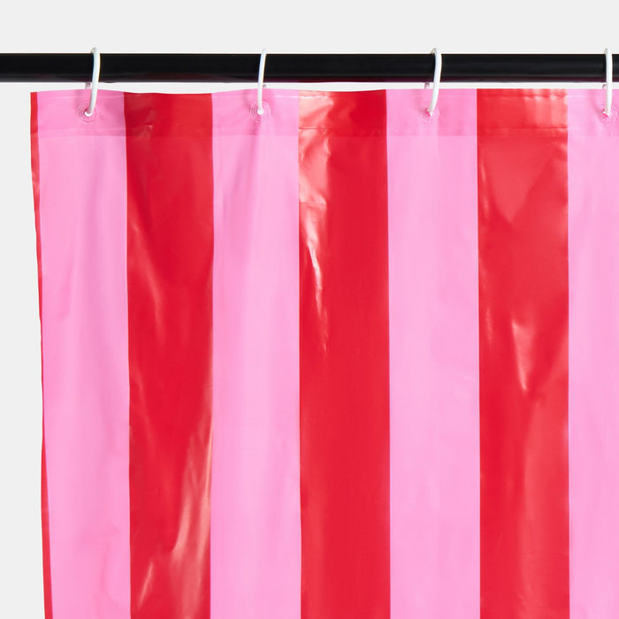 Striped Shower Curtain - Pink 🇬🇧