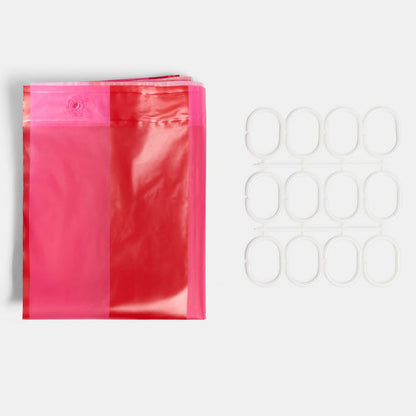 Striped Shower Curtain - Pink 🇬🇧