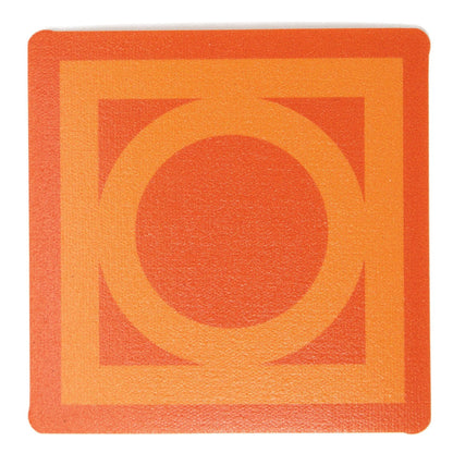Sunmor Square Vinyl Coaster Set of 8 - Orange - Destination PSP