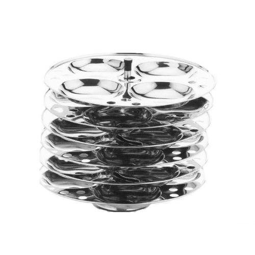 TABAKH 6-Rack Stainless Steel Idli Stand, Makes 24 Idlys