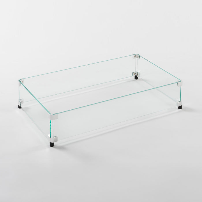 The Outdoor GreatRoom Rectangular Glass Wind Guard