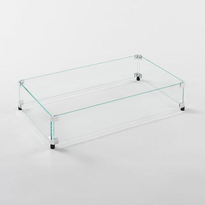 The Outdoor GreatRoom Rectangular Glass Wind Guard