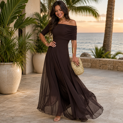 Toledo™ Off-Shoulder Maxi Dress