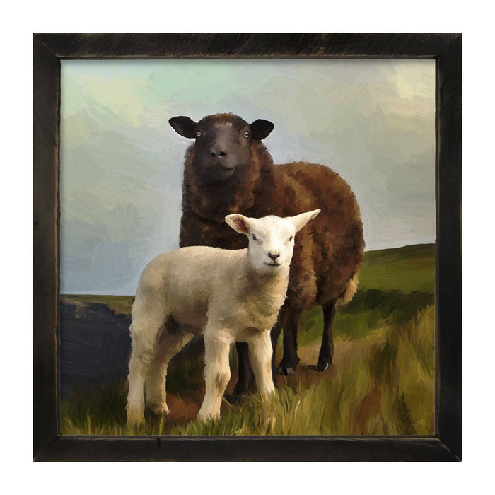Two Sheep - Framed Art