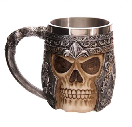 TYR'S CHALICE Skull Mug Cup 🇨🇳