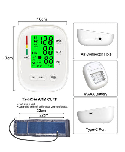 Upper Arm Blood Pressure Meter Household Blood Pressure Measuring Instrument 🇨🇳