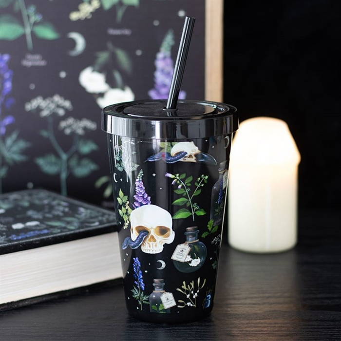 Venom & Vines Print Tumbler with Straw 🇬🇧