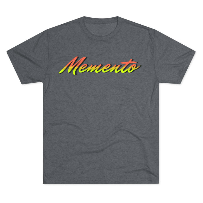 Vibrant 'Memento' Unisex Tri-Blend Crew Tee - Memento Mori Clothing