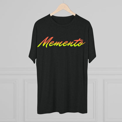 Vibrant 'Memento' Unisex Tri-Blend Crew Tee - Memento Mori Clothing