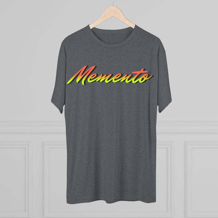 Vibrant 'Memento' Unisex Tri-Blend Crew Tee - Memento Mori Clothing