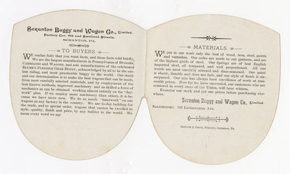 Victorian Scranton Buggy & Wagon Co. Die-Cut Trade Card Booklet