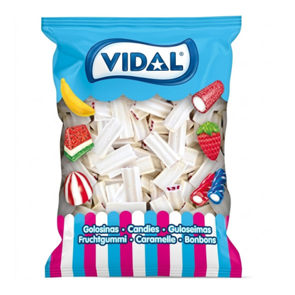 Vidal Liquorice Strawberry and Cream Bricks 1.5kg 🇬🇧