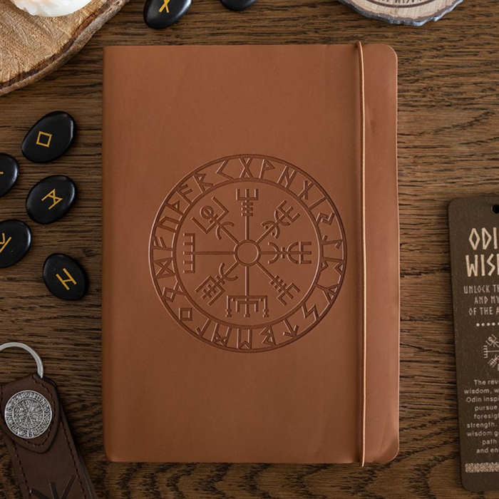 Viking Compass A5 Faux Leather Journal with Pen 🇬🇧
