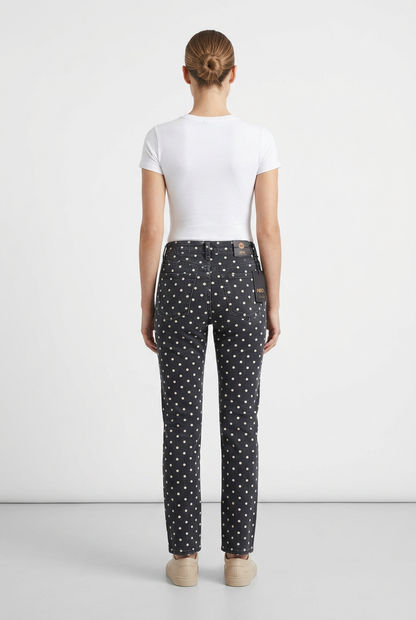 vintage straight polka dot
