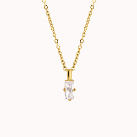 Vivian Baguette Pendant Necklace