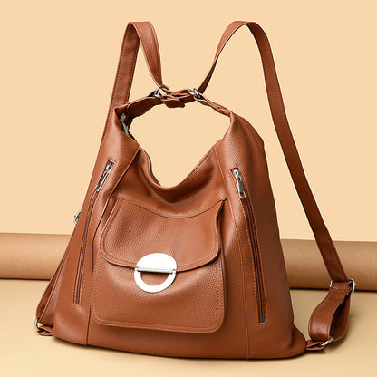 Washed Leather Shoulder Large Capacity Portable Messenger Bag 🇨🇳