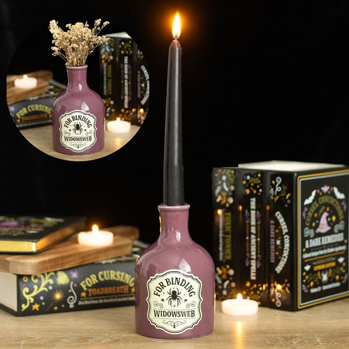Widowsweb Potion Bottle Vase and Candle Holder 🇬🇧