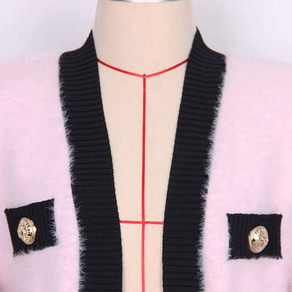 Women Pink Cardigan Sweaters and Vests