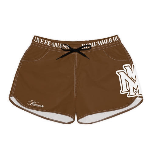 Women's Brown Casual Shorts - Memento Mori Clothing