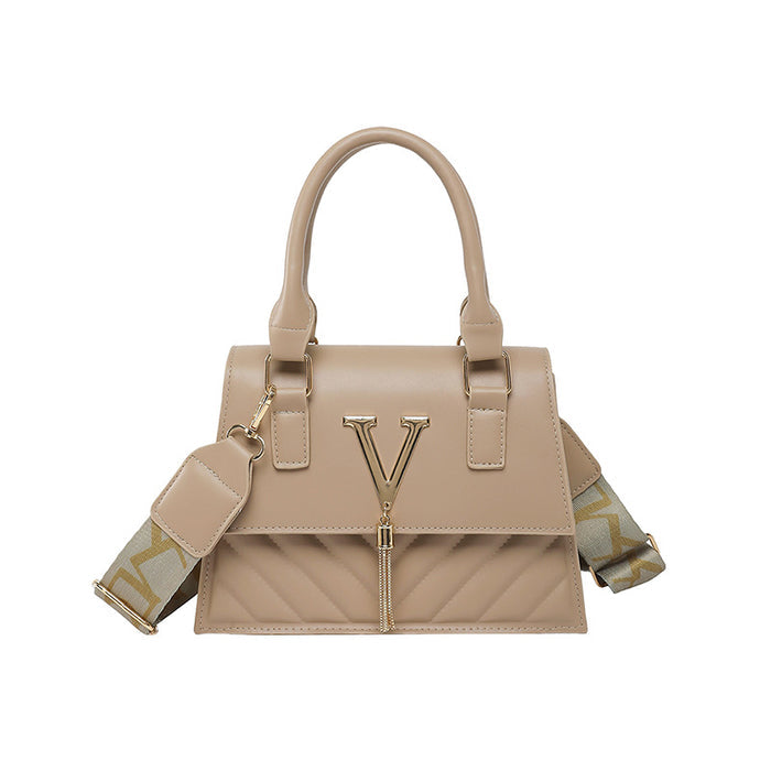 Womens Fashion Solid-Color Tassel Crossbody Bag 🇨🇳