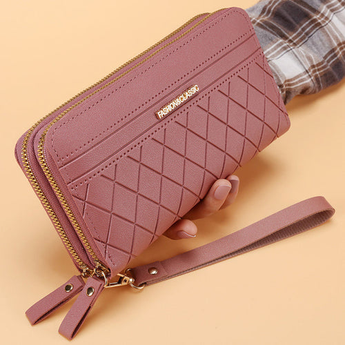 Women's Simple Double Zipper Multiple Card Slots Long Wallet 🇨🇳