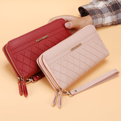 Women's Simple Double Zipper Multiple Card Slots Long Wallet 🇨🇳